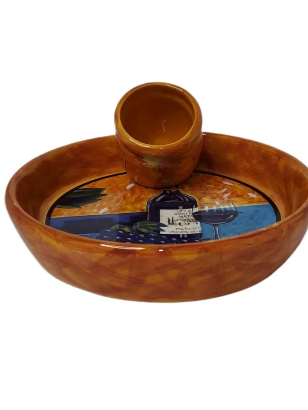 Vintage Sonoma Ambiance Collection Merlot Olive Oil Serving Tray 6